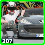 دانلود ماشین بازی 207 مود شده (Peugeot 207 Game 15.0)